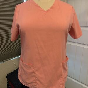 SC-36 Barco Uniforms Pink Short Sleeve Relaxed Scrub Top Size 2XL